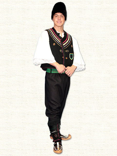National costume from Sarajevsko Polje with young man vest