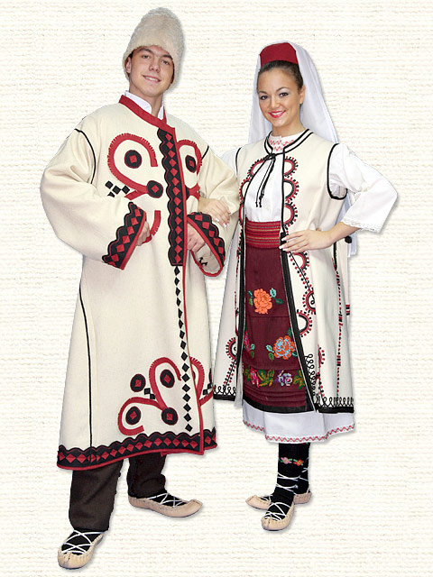 National costume from Timok (with long coats)