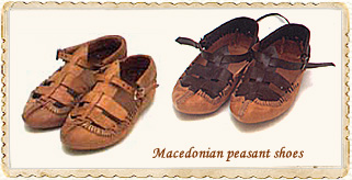 Macedonian peasant shoe
